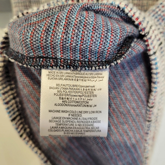 EUC BCBGeneration knitted multicolor dress with puff sleeves - Picture 6 of 7